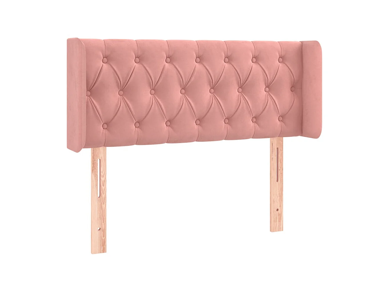 LED Kopfteil,Bettkopfteil Rosa 93x16x78/88 cm Samt -gkd876999