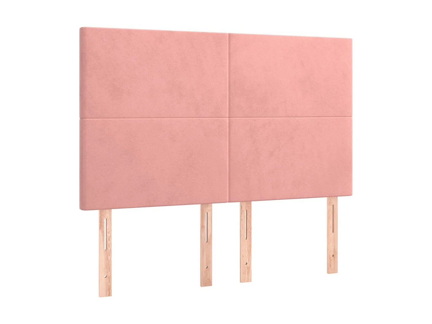 4 Pz Testiere Rosa 72x5x78/88 cm in Velluto CFW705294