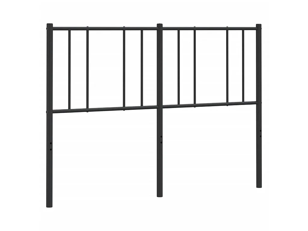 Tête de lit métal noir 120 cm POI27004 BonneVie Meuble