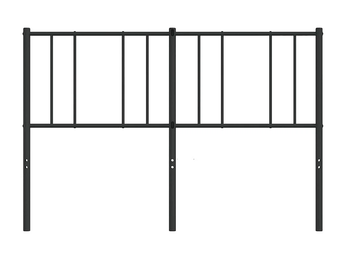 Tête de lit métal noir 120 cm POI27004 BonneVie Meuble