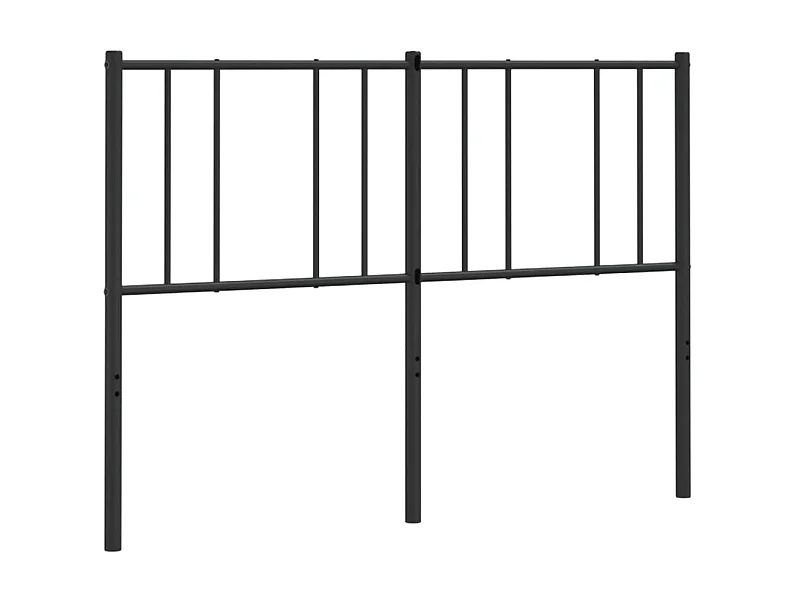 Tête de lit métal noir 120 cm POI27004 BonneVie Meuble