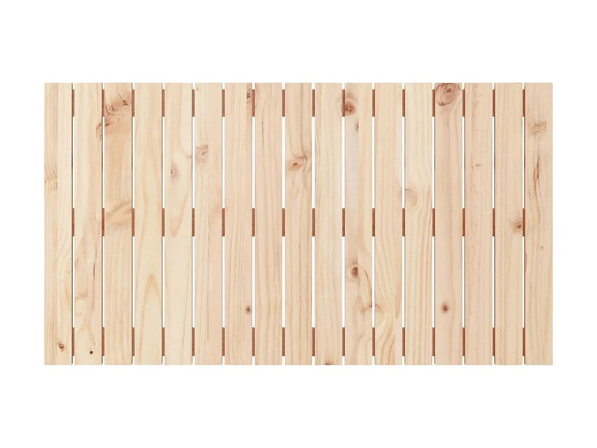Testiera | Testata del letto da Parete 108x3x60 cm in Legno Massello di Pino