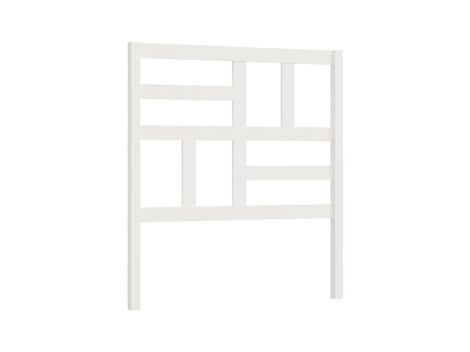 Cabecero de cama madera maciza de pino blanco 81x4x104 cm ES66503