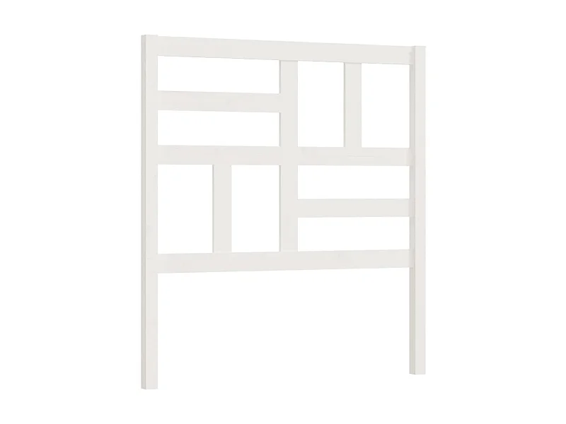 Cabeceira de cama 81x4x104 cm pinho maciço branco PT768269