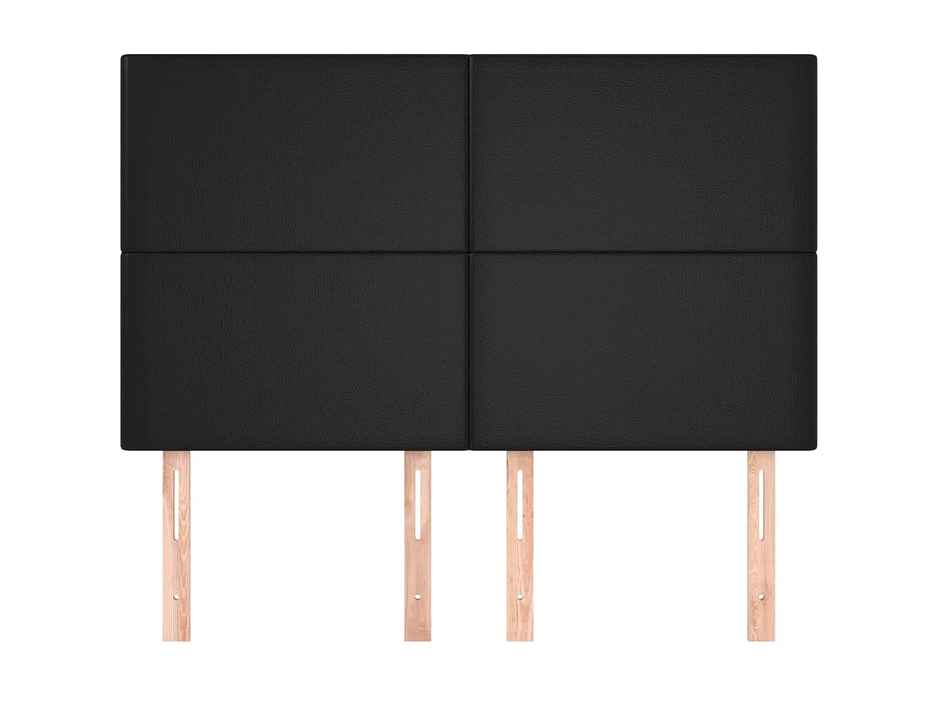 Têtes de lit 4 pcs Noir 72x5x78/88 cm Similicuir POI58566 BonneVie Meuble