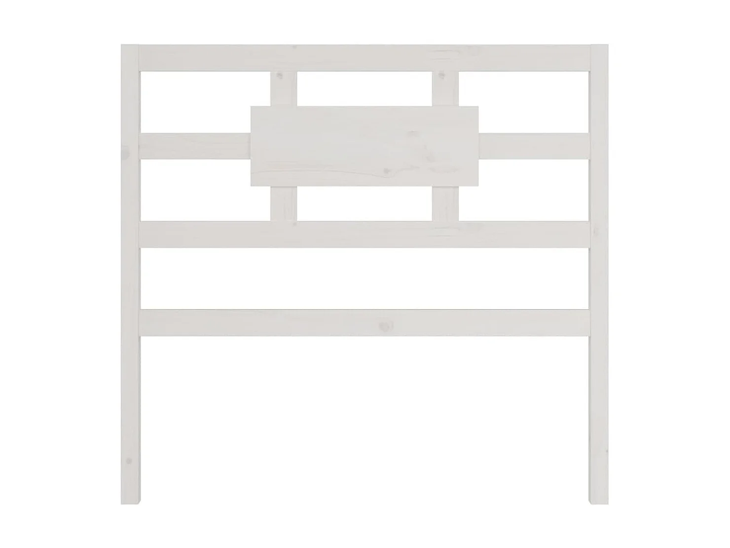 Tête de lit Blanc 95,5x4x100 cm Bois massif de pin POI73455 BonneVie Meuble