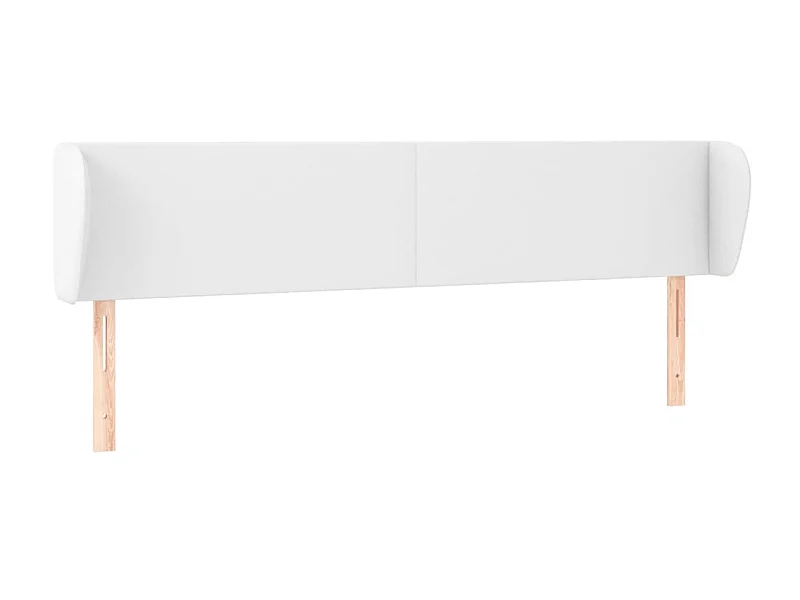 Hoofdbord met randen 163x23x78/88 cm kunstleer wit NL200975