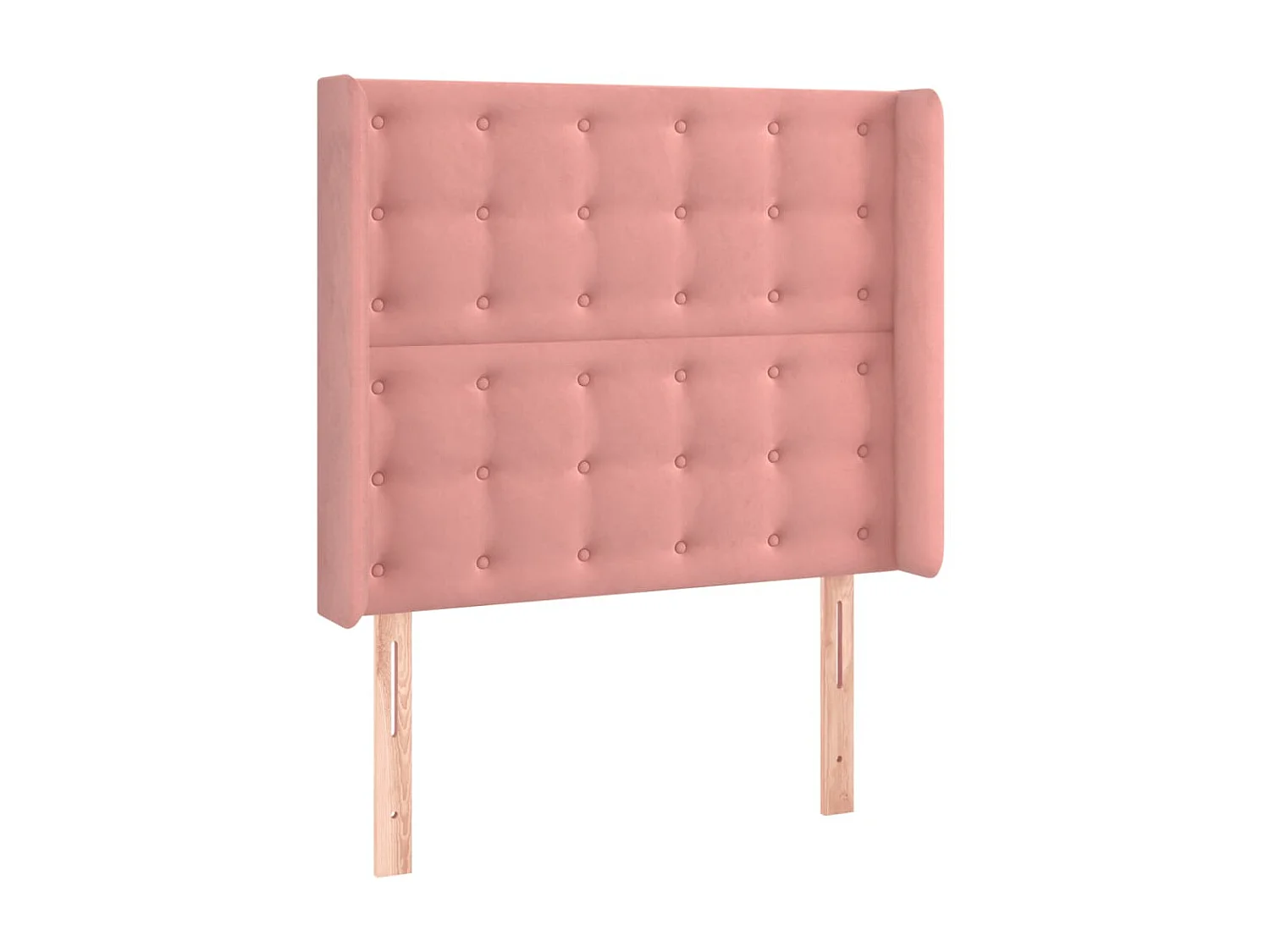 Tête de lit à LED Rose 83x16x118/128 cm Velours POI95061 BonneVie Meuble