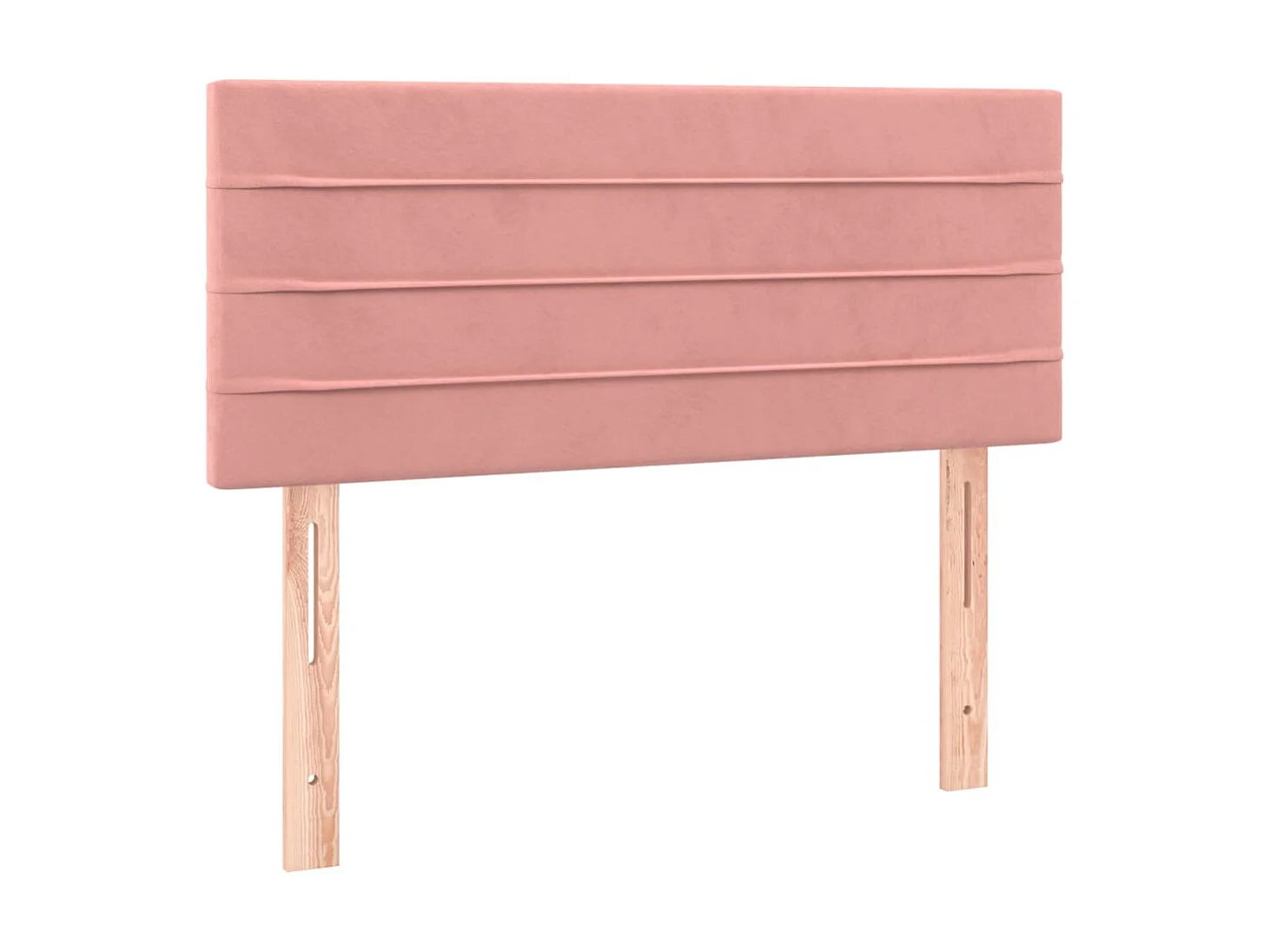 Tête de lit Rose 90x5x78/88 cm Velours POI49638 BonneVie Meuble
