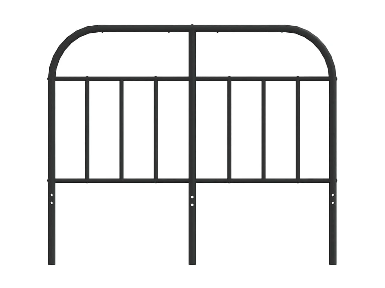 Testiera | Testata del letto in Metallo Nero 120 cm