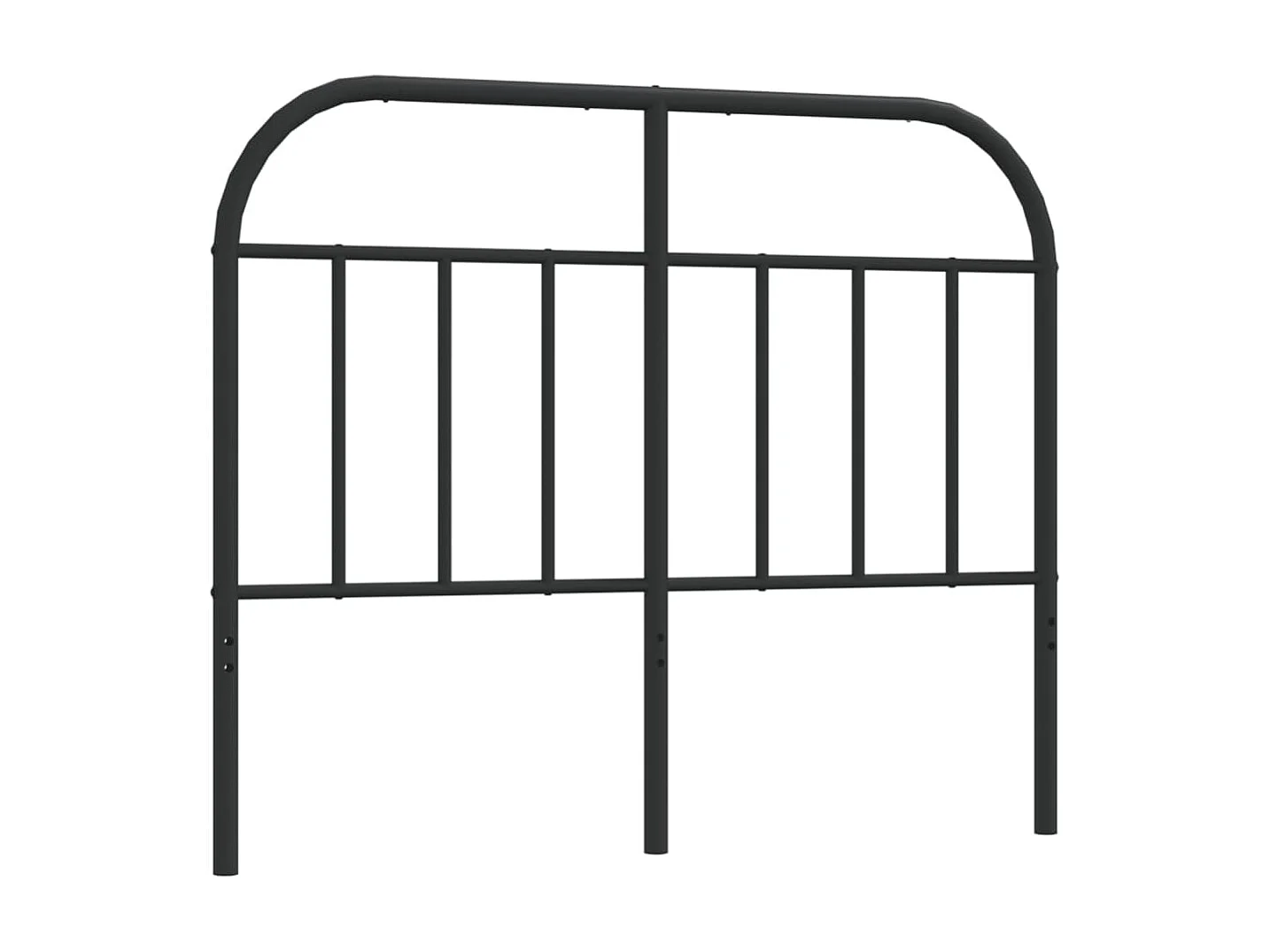 Tête de lit métal noir 120 cm POI73892 BonneVie Meuble