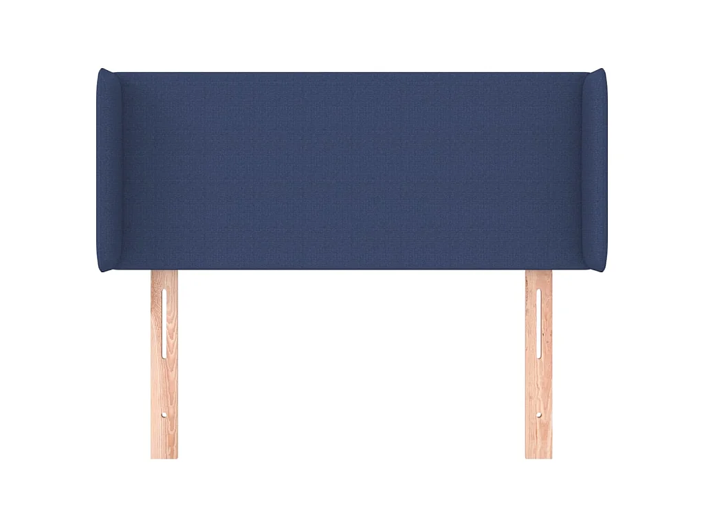 Tête de lit avec oreilles Bleu 83x16x78/88 cm Tissu POI84651 BonneVie Meuble