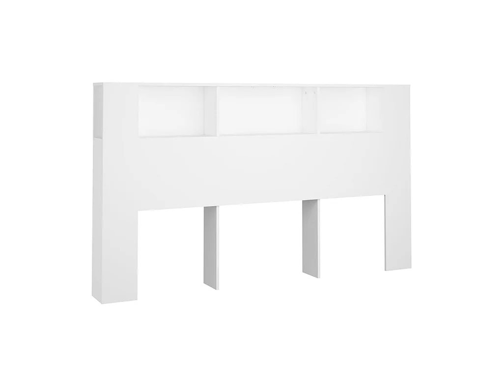 Testiera | Testata del letto con Scomparti Bianca 180x18,5x104,5 cm