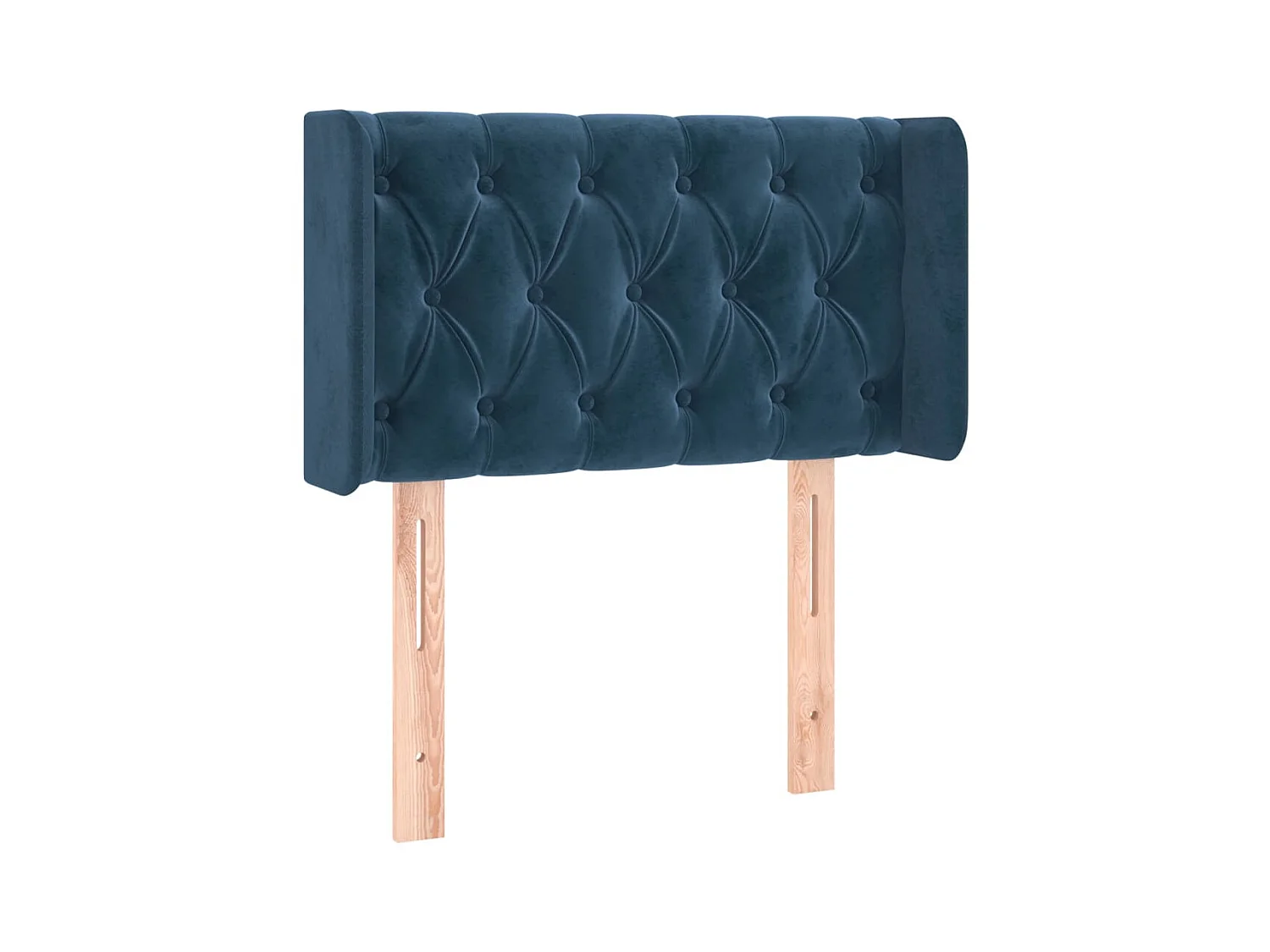 Tête de lit avec oreilles Bleu Foncé 83x16x78/88 cm Velours POI35870 BonneVie Meuble
