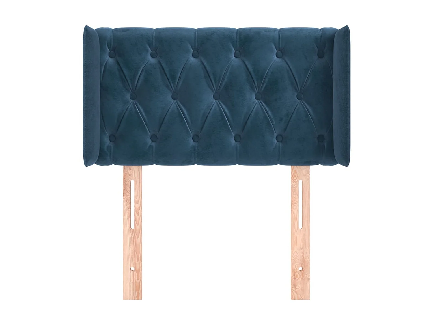 Tête de lit avec oreilles Bleu Foncé 83x16x78/88 cm Velours POI35870 BonneVie Meuble