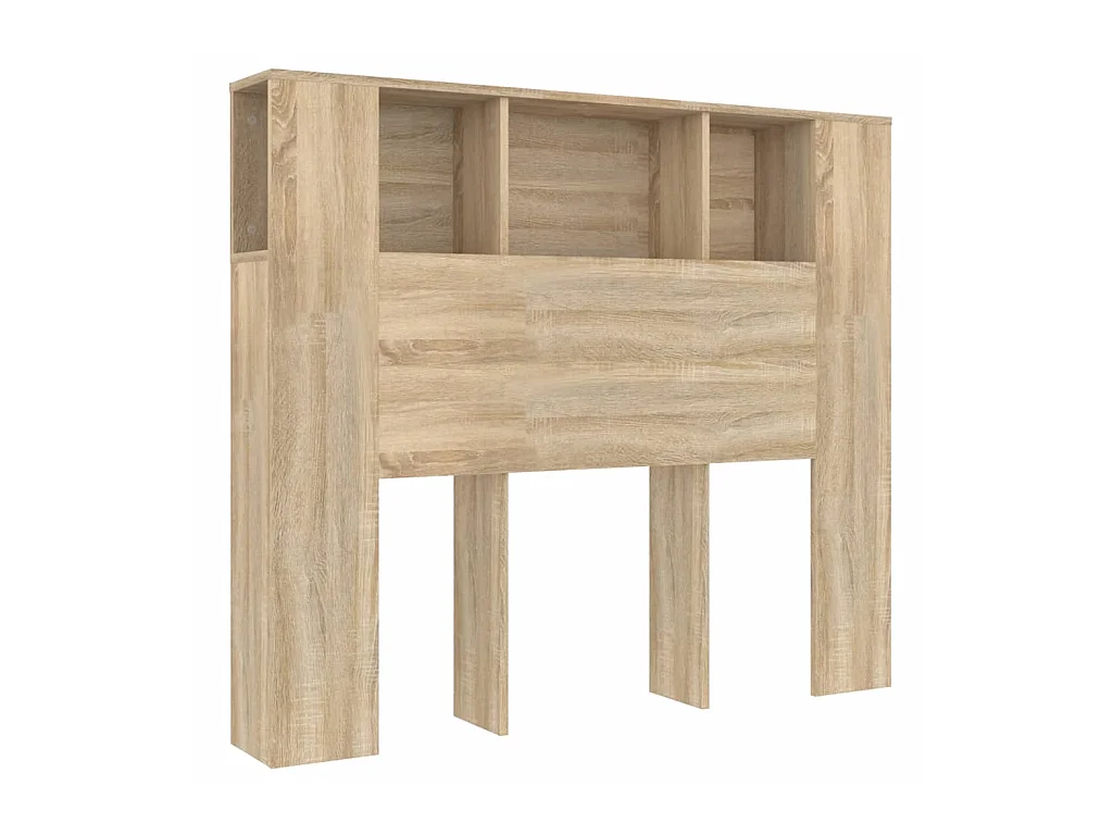 Testiera | Testata del letto con Scomparti Rovere Sonoma 120x18,5x102,5 cm