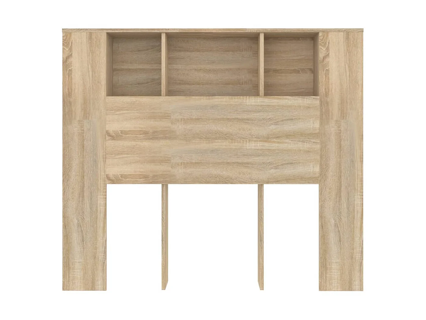 Armoire de tête de lit chêne sonoma 120x18,5x102,5 cm POI77750 BonneVie Meuble