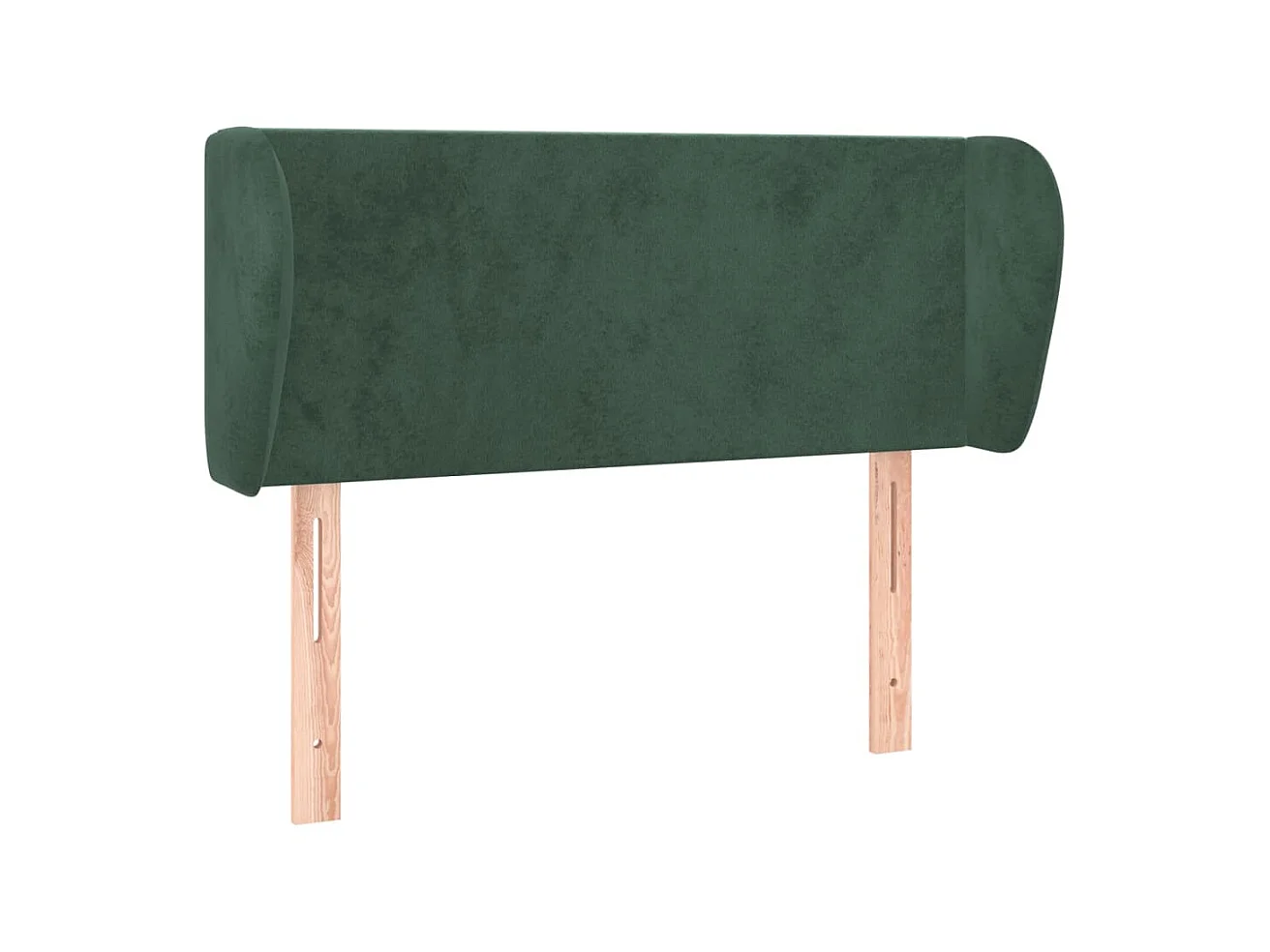 Testiera | Testata del letto ad Orecchio Verde Scuro 93x23x78/88 cm in Velluto