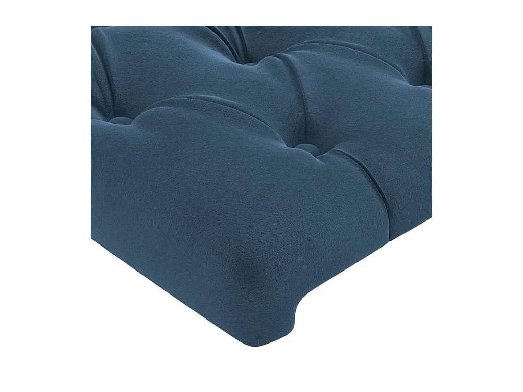 Kopfteil,Bettkopfteil mit Ohren Dunkelblau 103x23x118/128 cm Samt -gkd535364
