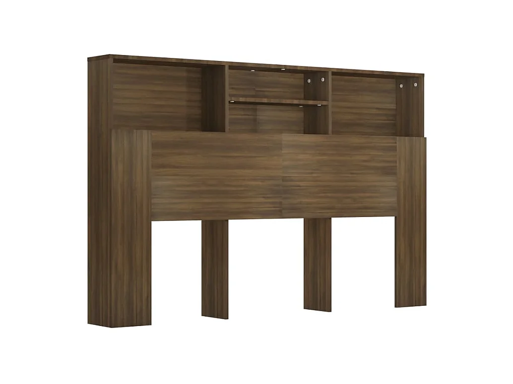 Testiera | Testata del letto con Scomparti Rovere Marrone 160x19x103,5 cm