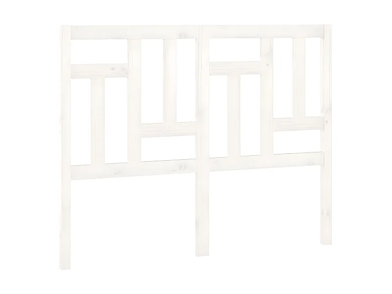 Cabeceira de cama 205,5x4x100 cm madeira de pinho maciça branco PT416593
