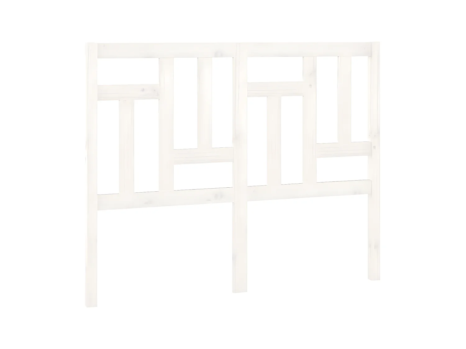 Tête de lit Blanc 205,5x4x100 cm Bois massif de pin POI82341 BonneVie Meuble