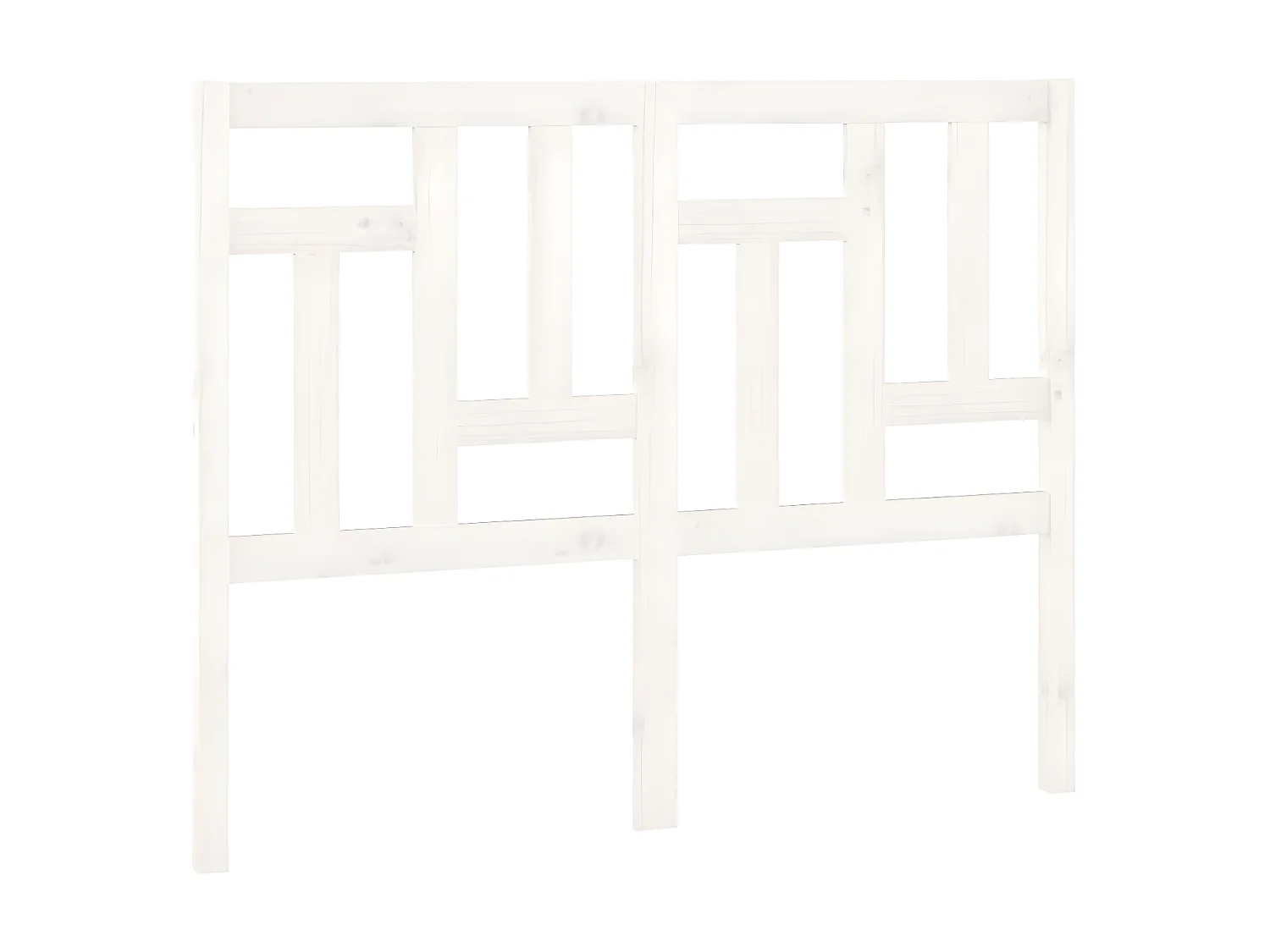 Tête de lit Blanc 205,5x4x100 cm Bois massif de pin POI82341 BonneVie Meuble