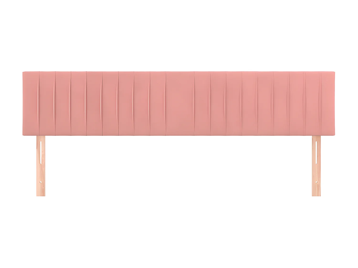 Têtes de lit 2 pcs Rose 100x5x78/88 cm Velours POI51518 BonneVie Meuble