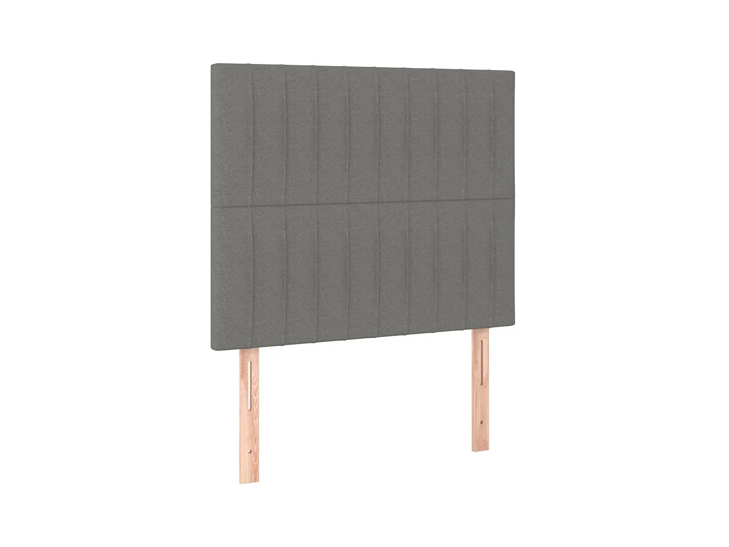 Têtes de lit 2 pcs Gris foncé 100x5x78/88 cm Tissu POI26442 BonneVie Meuble