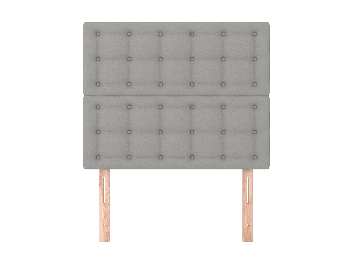 2 pcs Têtes de lit Gris clair 90x5x78/88 cm Tissu PLO98134 BonneVie Meuble