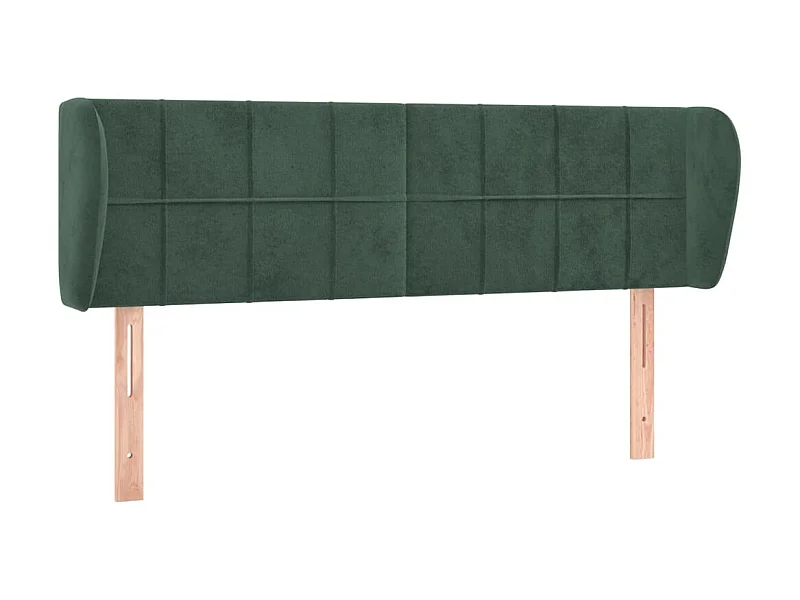 Tête de lit avec oreilles Vert foncé 147x23x78,88 cm Velours PEWV19481 BonneVie Meuble