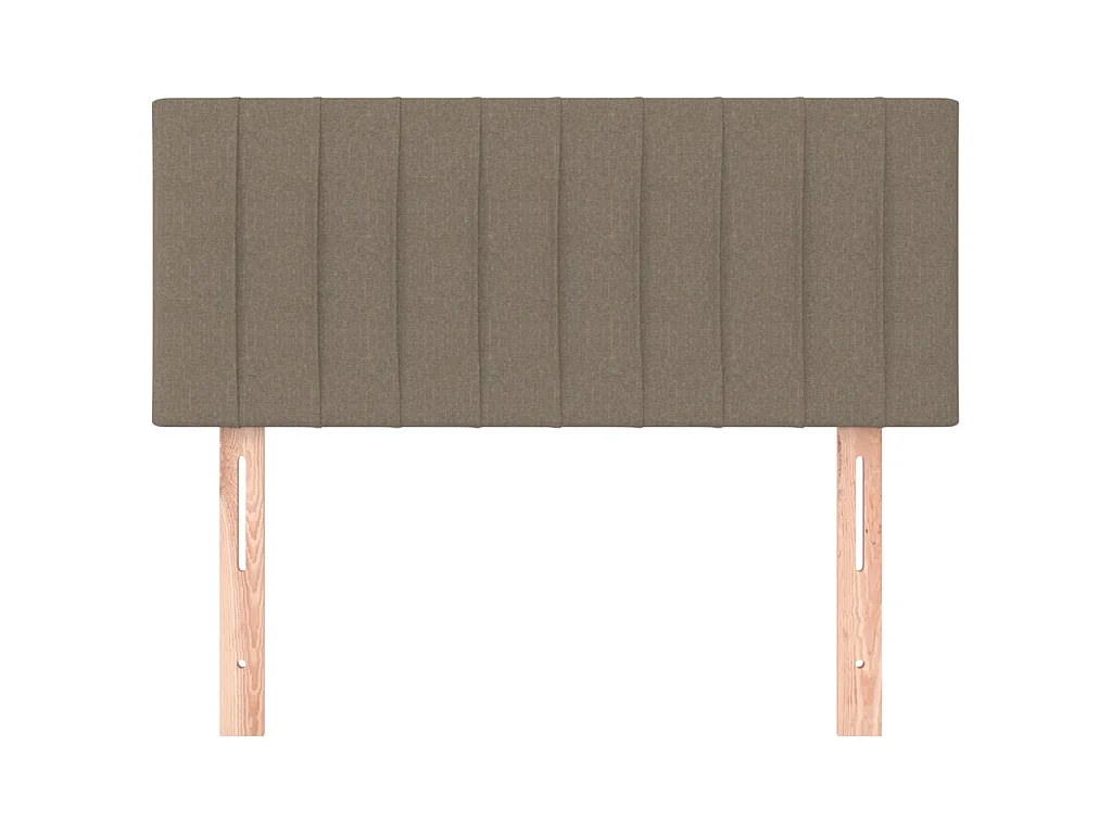 Tête de lit Taupe 100x5x78/88 cm Tissu POI95866 BonneVie Meuble