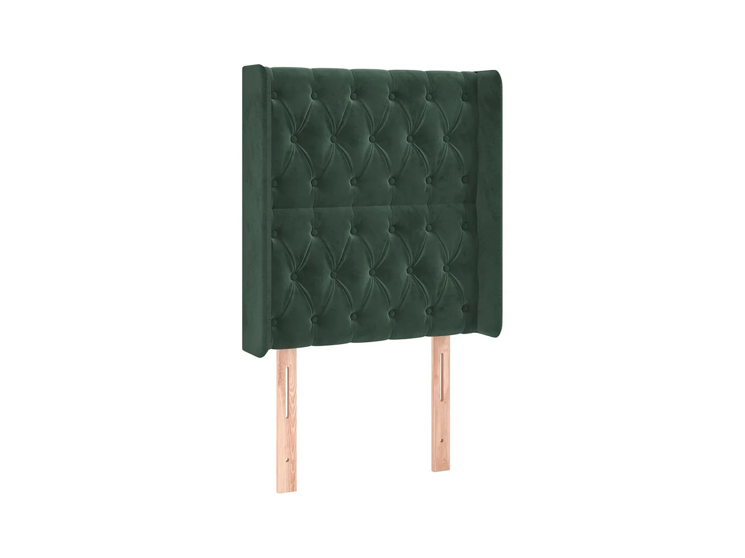 Tête de lit avec oreilles Vert foncé 83x16x118/128 cm Velours POI45780 BonneVie Meuble