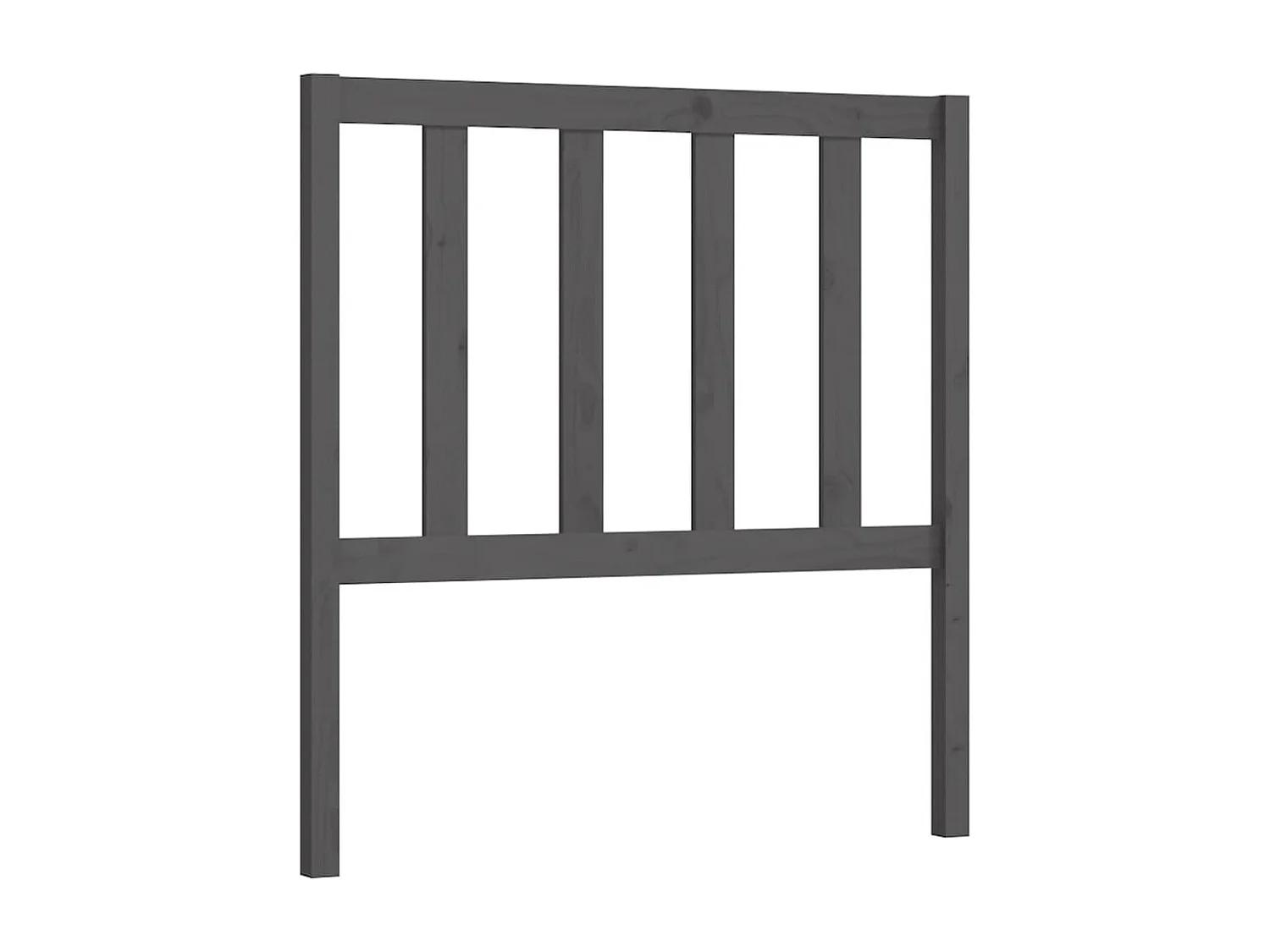 Tête de lit Gris 106x4x100 cm Bois massif de pin POI99814 BonneVie Meuble