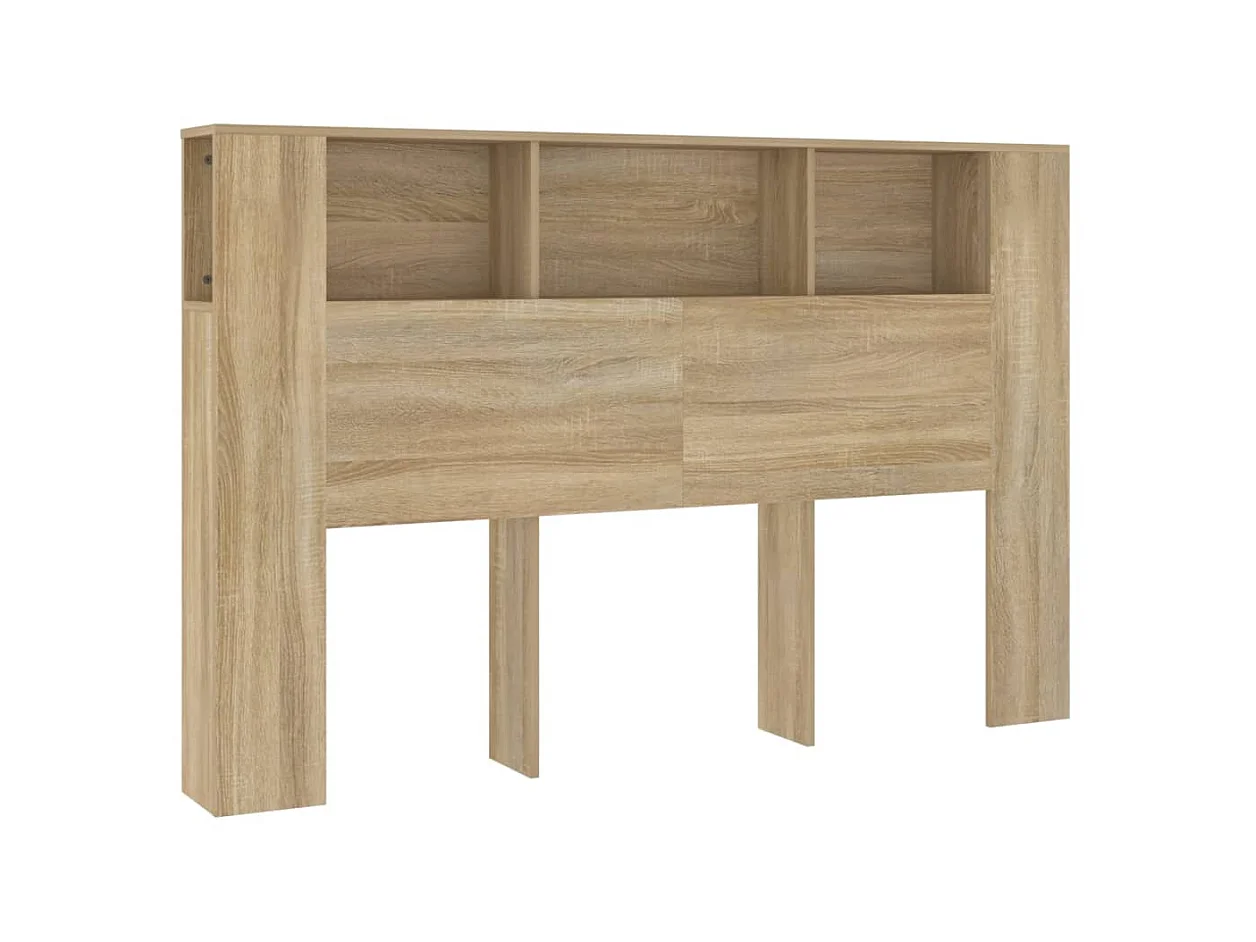 Testiera | Testata del letto con Scomparti Rovere Sonoma 160x18,5x104,5 cm