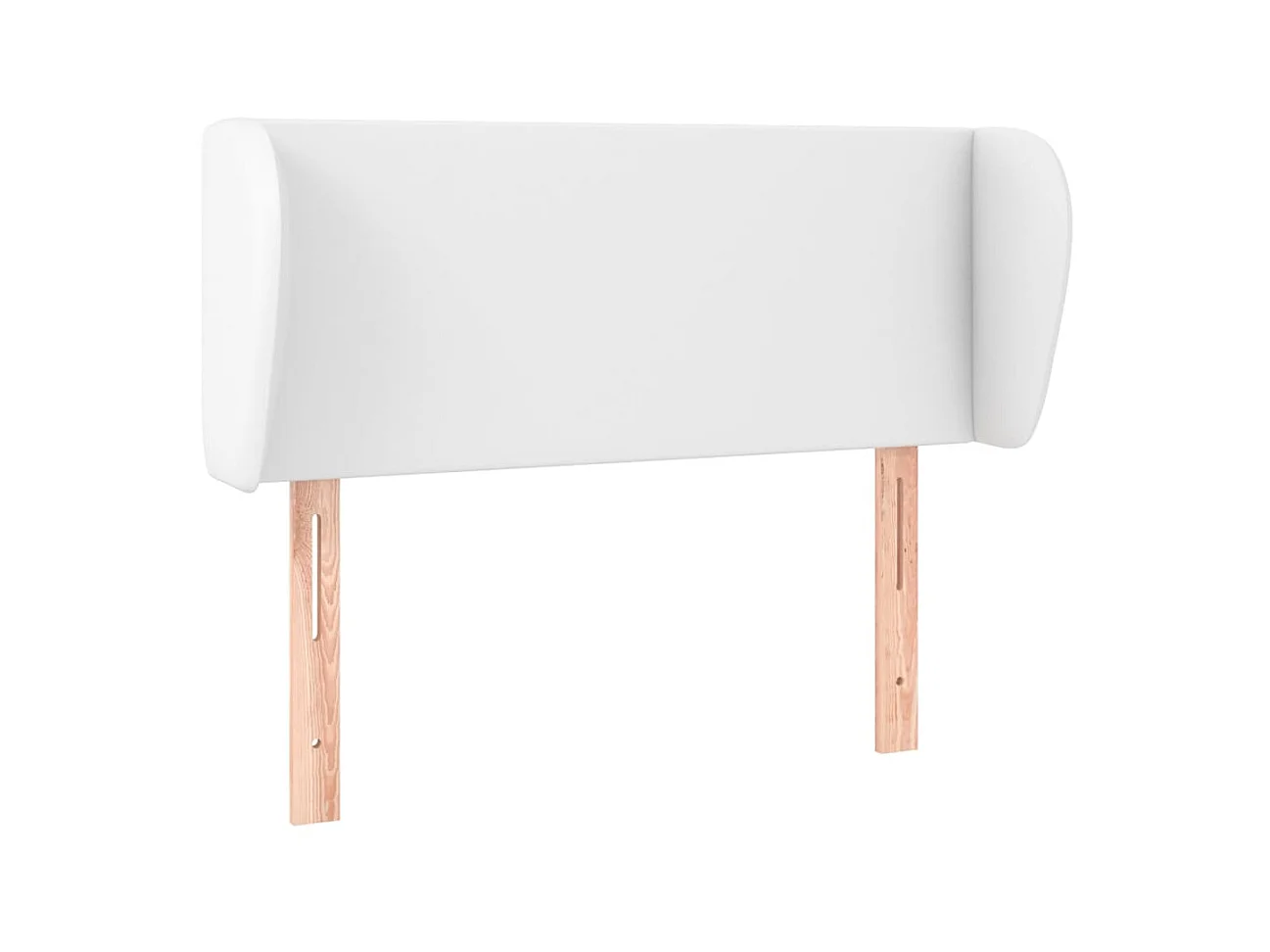 Tête de lit avec oreilles Blanc 83x23x78/88 cm Similicuir POI13282 BonneVie Meuble