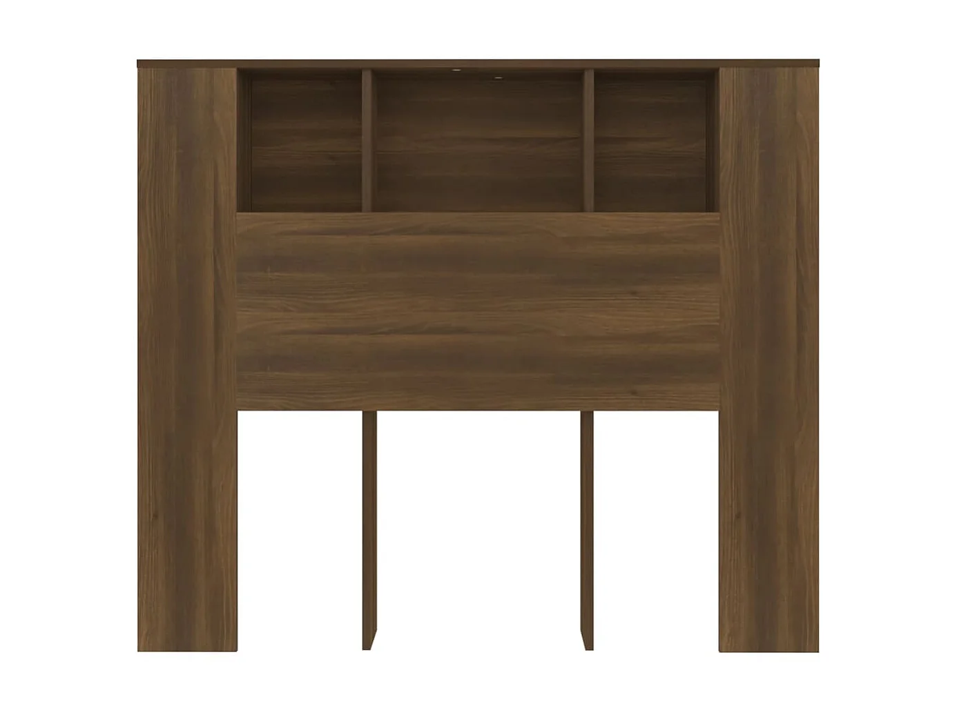 Armoire de tête de lit chêne marron 120x18,5x102,5 cm POI75430 BonneVie Meuble