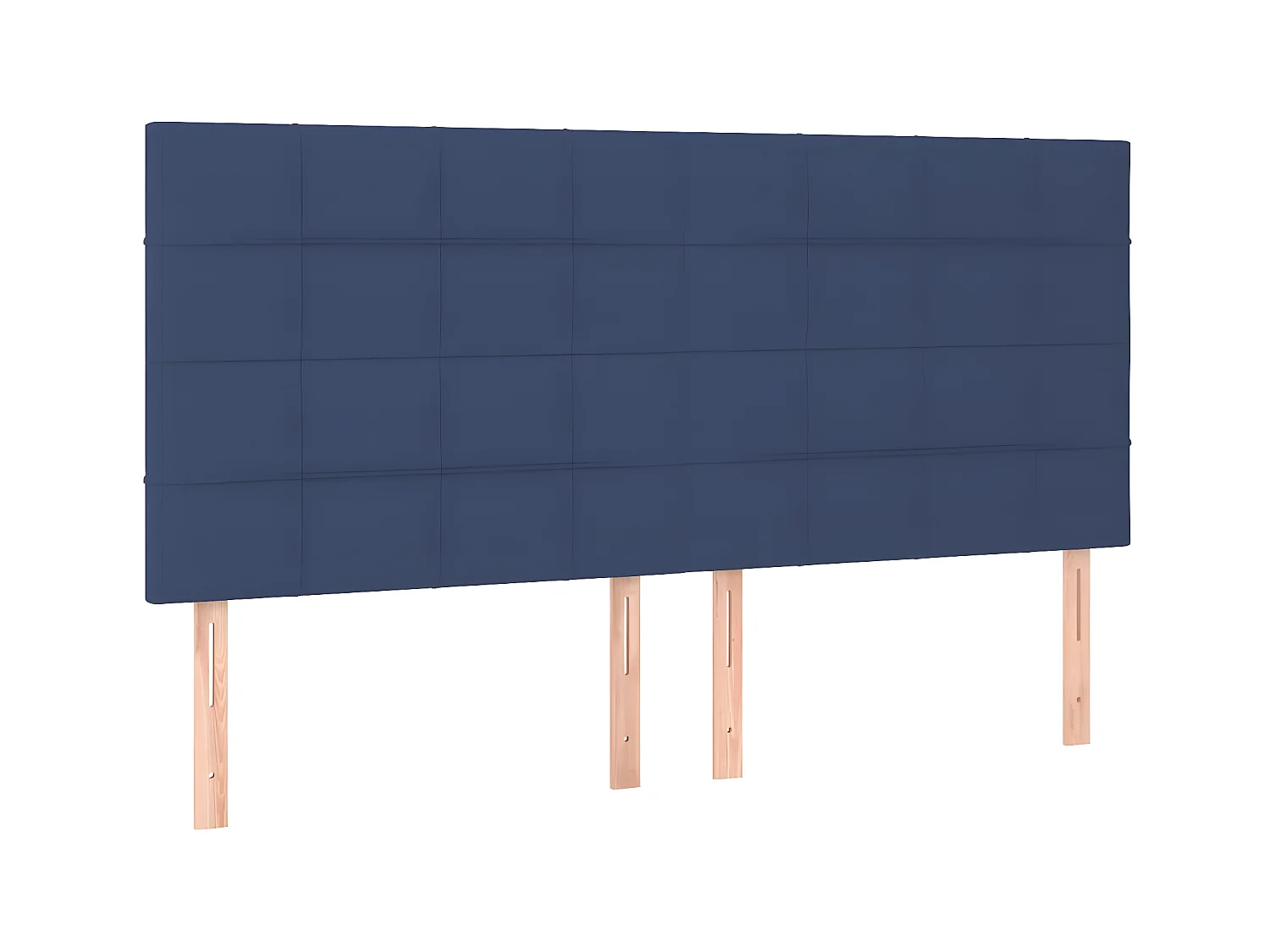 Testiere | Testate del letto 4 pz Blu 90x5x78/88 cm in Tessuto