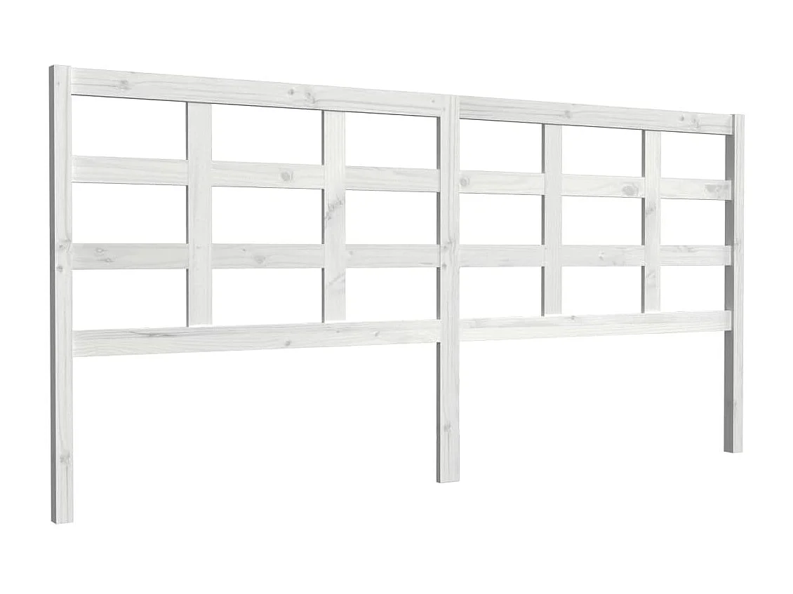 Cabeceira de cama 205,5x4x100 cm madeira de pinho maciça branco PT967750