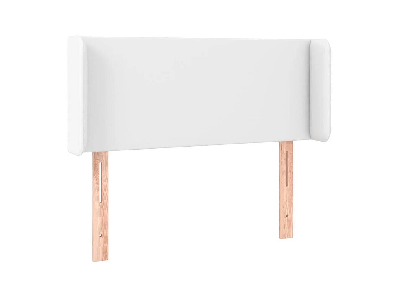 Tête de lit avec oreilles Blanc 83x16x78/88 cm Similicuir POI65488 BonneVie Meuble