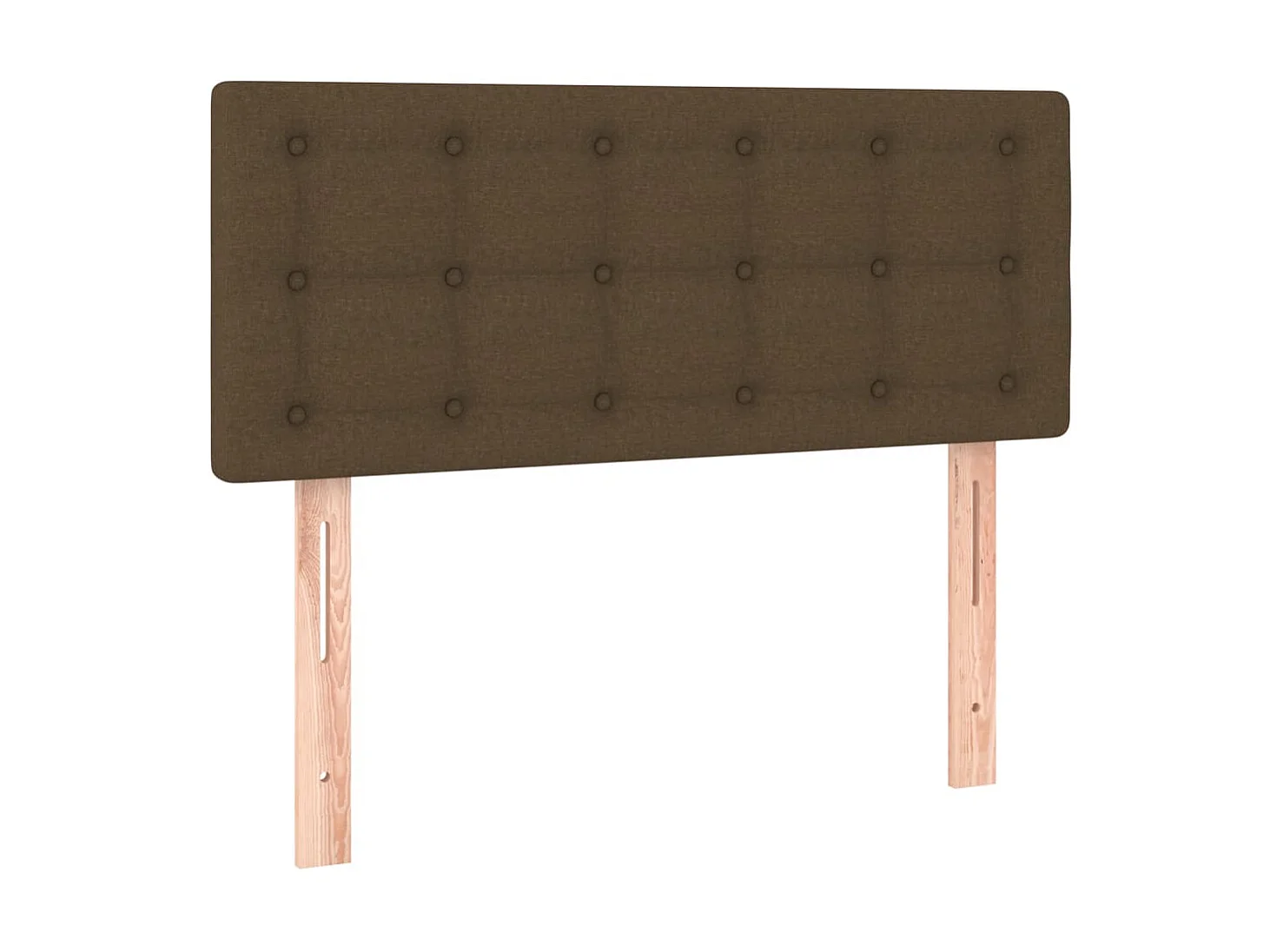 Hoofdbord LED 80x5x78/88 cm stof donkerbruin NL464233