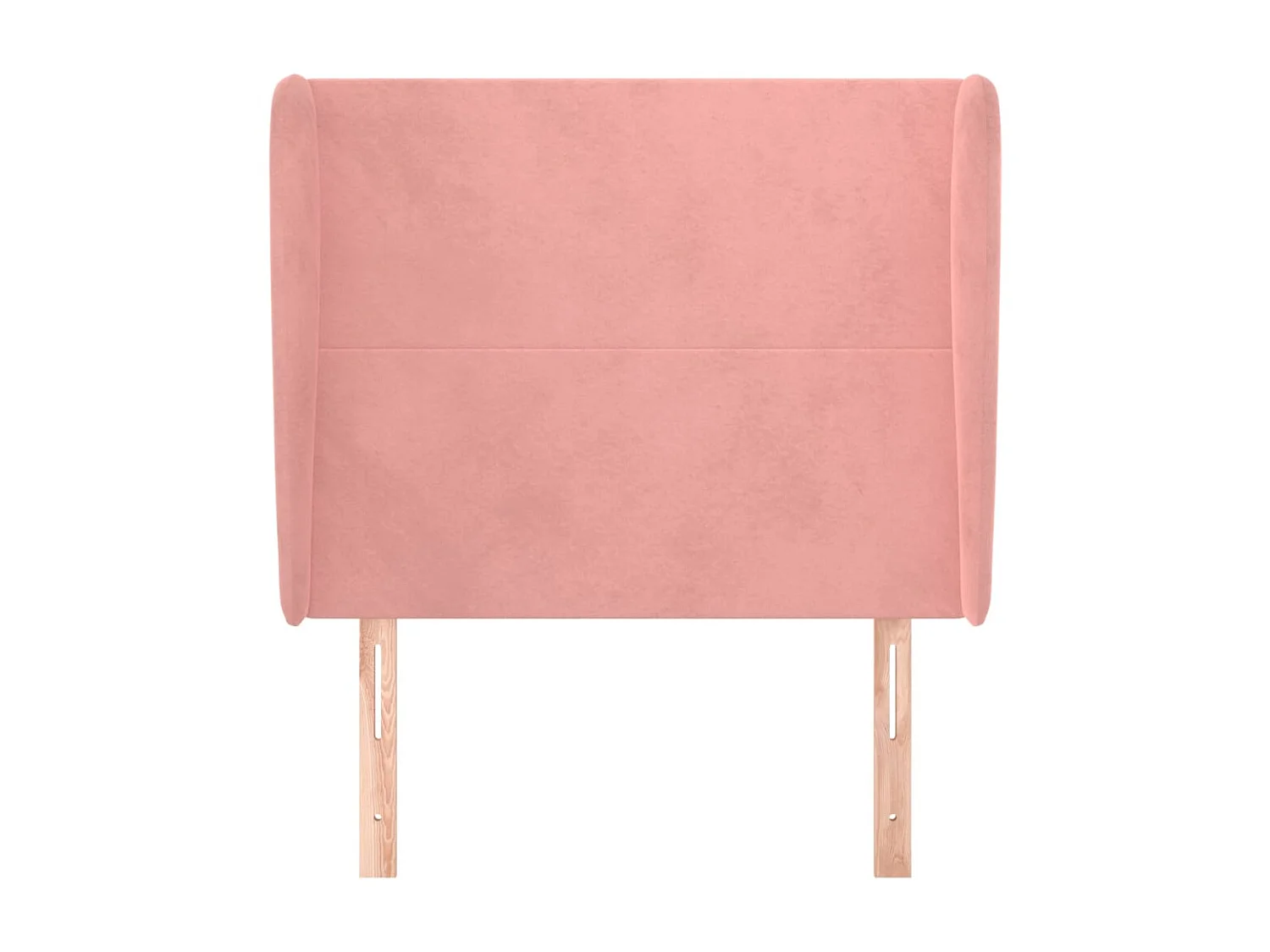 Tête de lit avec oreilles Rose 93x23x118/128 cm Velours POI59187 BonneVie Meuble