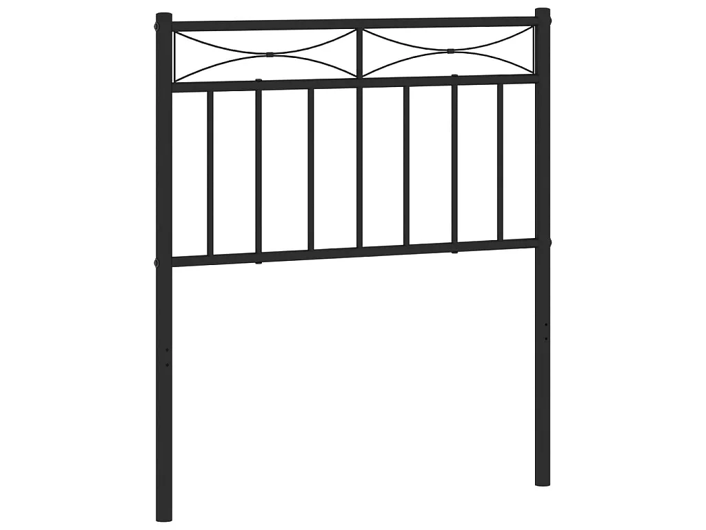 Tête de lit métal noir 75 cm POI95305 BonneVie Meuble