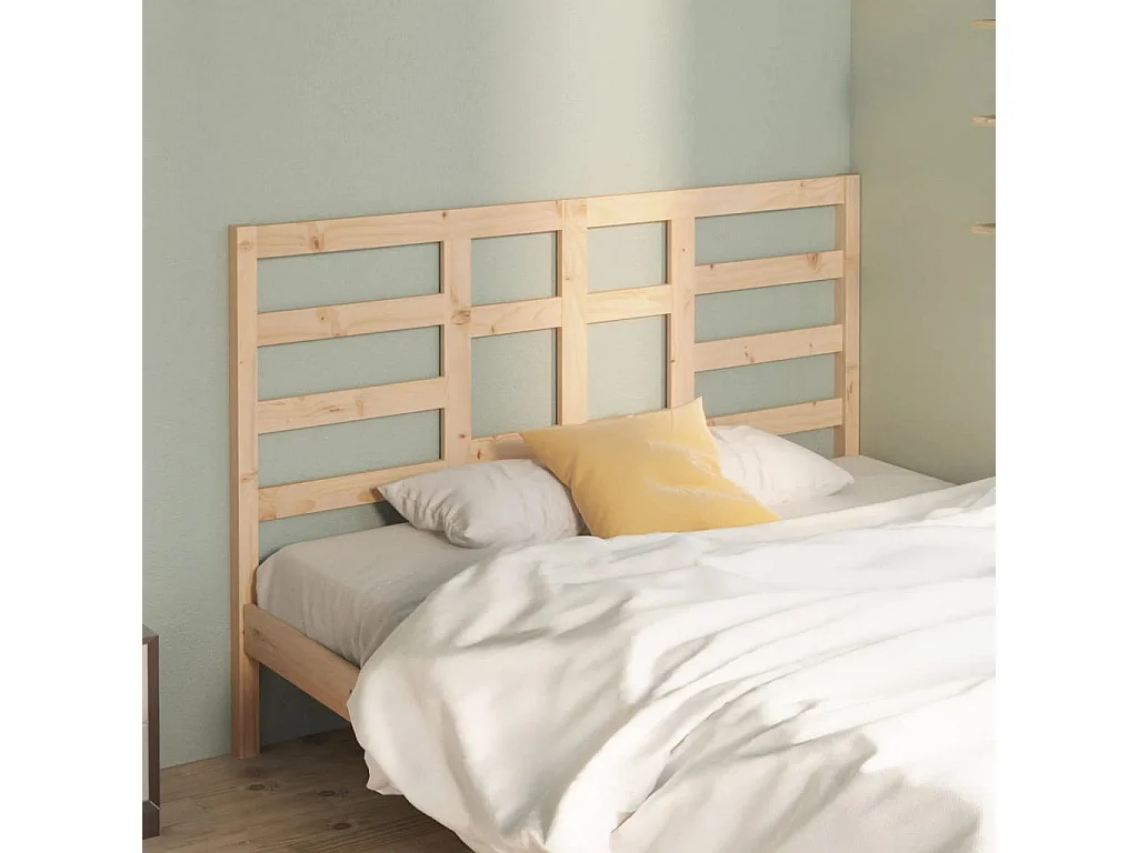 Tête de lit 146x4x104 cm Bois massif de pin POI78260 BonneVie Meuble
