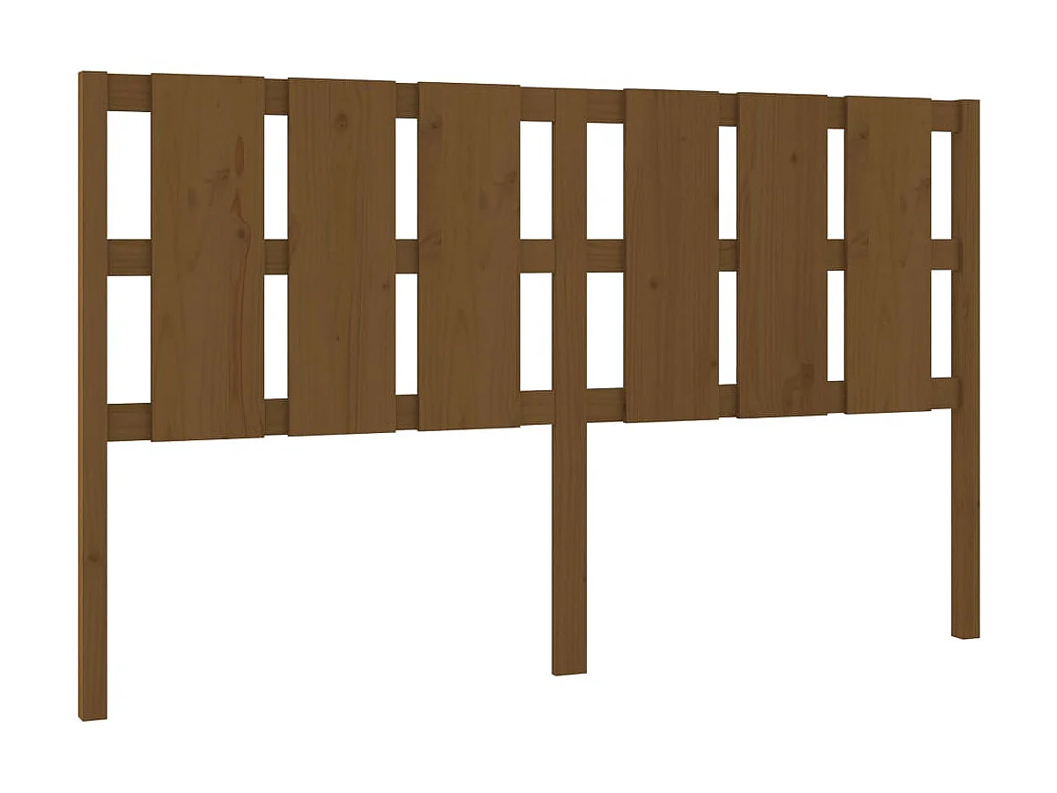 Tête de lit Marron miel 165,5x4x100 cm Bois massif de pin POI24515 BonneVie Meuble