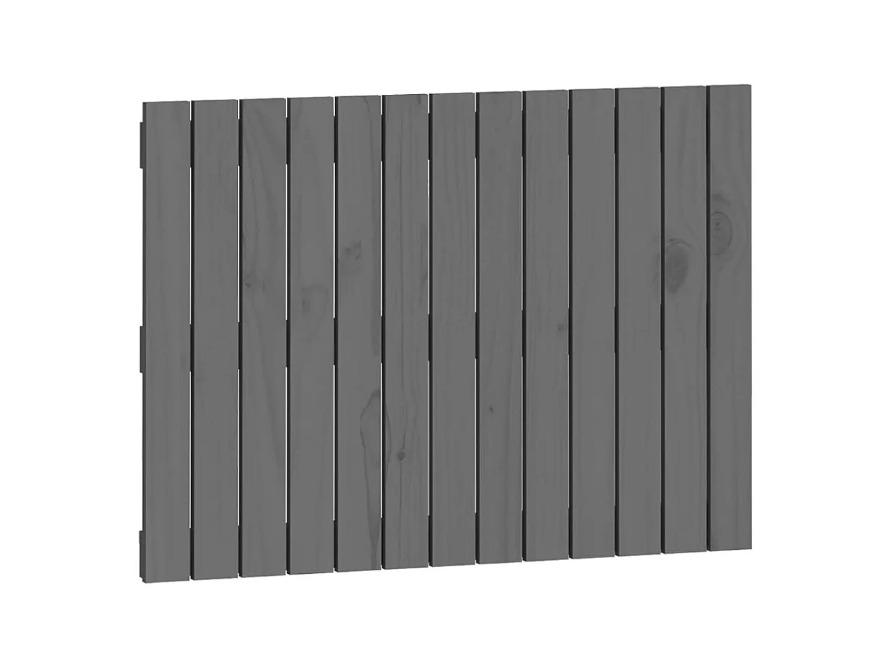 Tête de lit murale Gris 82,5x3x60 cm Bois massif de pin POI37989 BonneVie Meuble