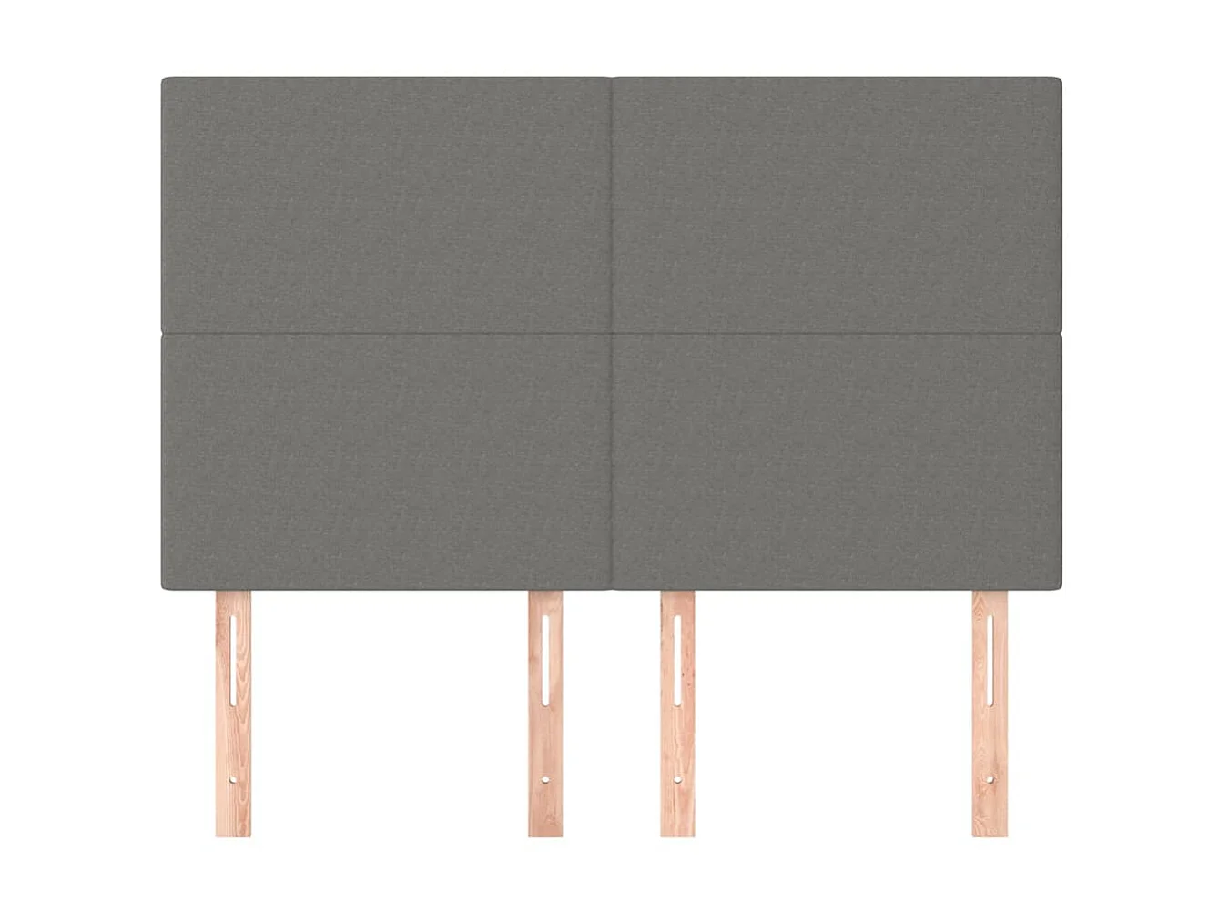 Kopfteil,Bettkopfteile 4 Stk. Dunkelgrau 72x5x78/88 cm Stoff -gkd155998