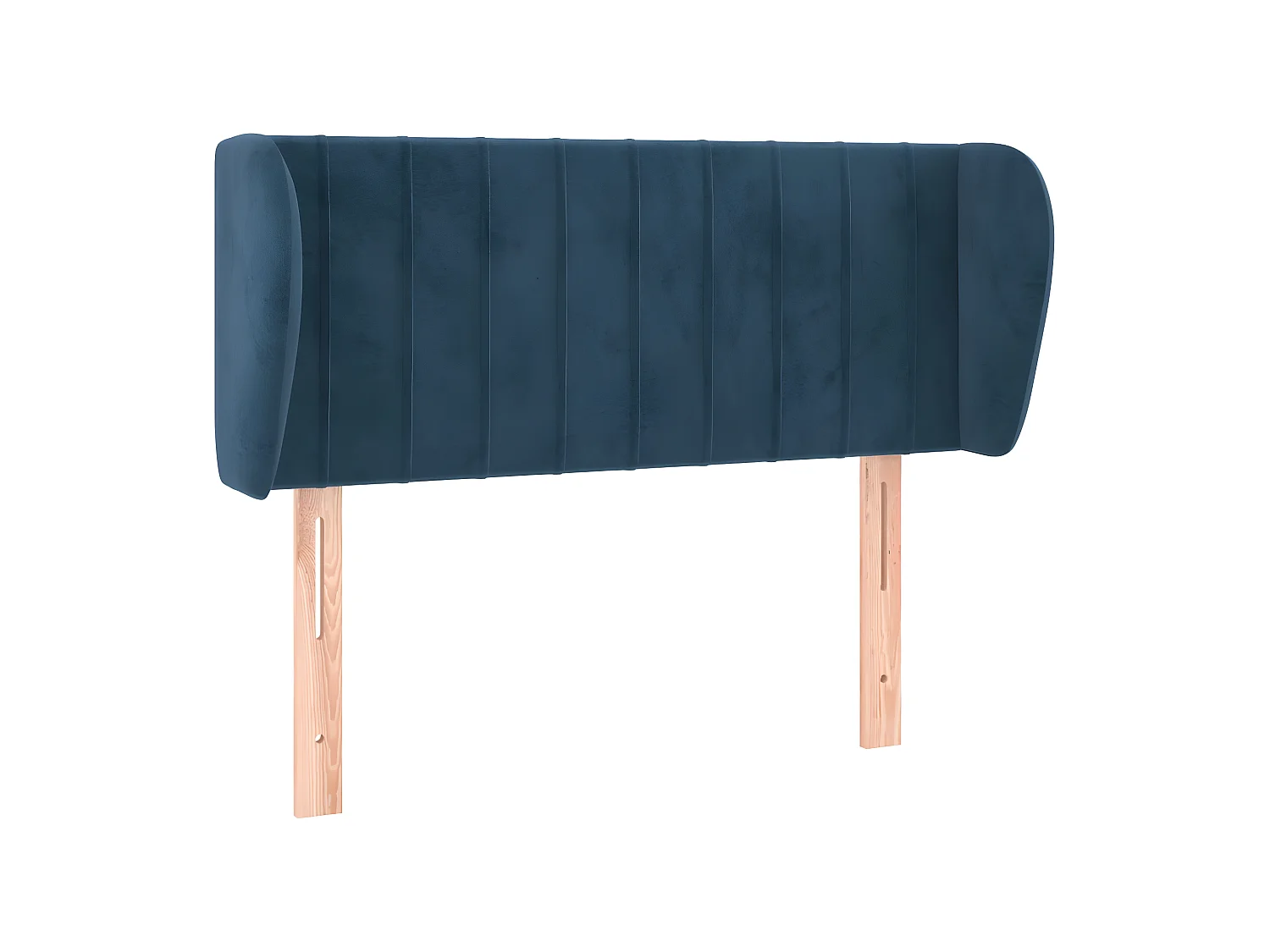 Tête de lit avec oreilles Bleu foncé 103x23x78,88 cm Velours LKC65087 BonneVie Meuble