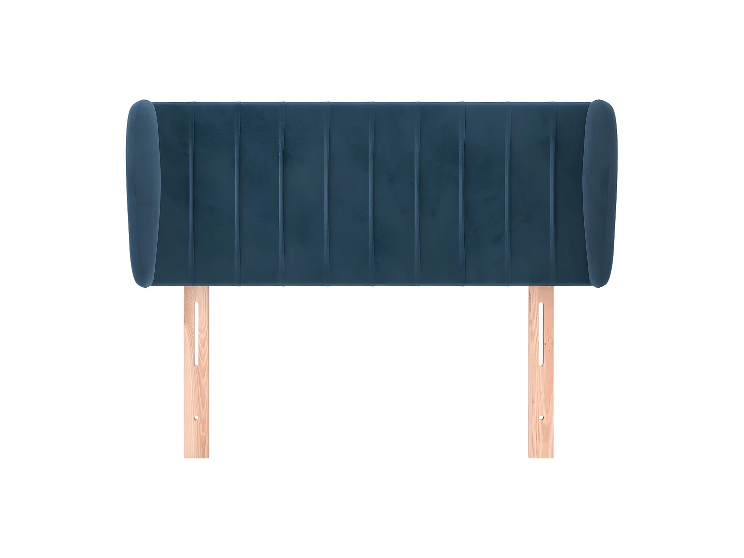 Hoofdbord met randen 103x23x78/88 cm fluweel donkerblauw NL736562