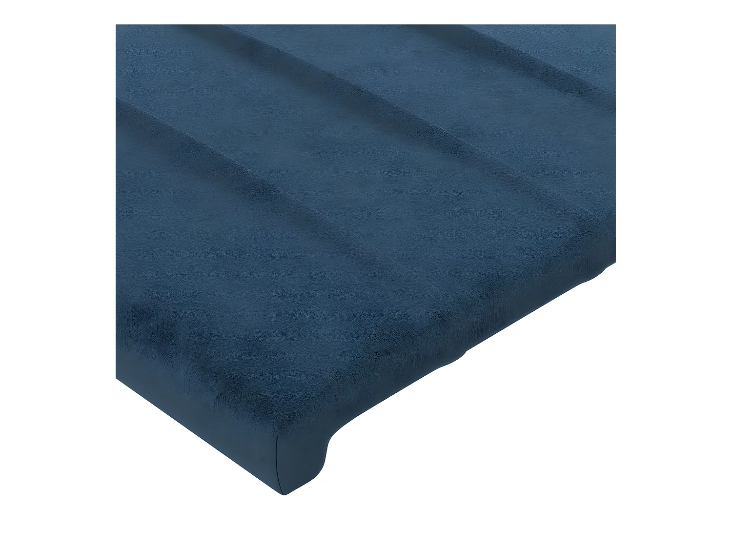 Hoofdbord met randen 103x23x78/88 cm fluweel donkerblauw NL736562